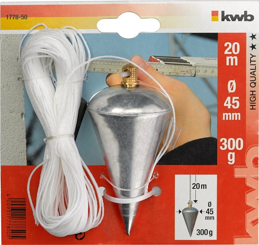 kwb Senklot 300g m. Schnur 20 m SB 177850