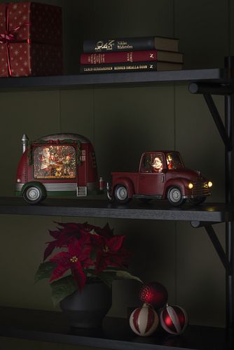 Konstsmide Karavan Weihnachtsmann repariert Spielsachen