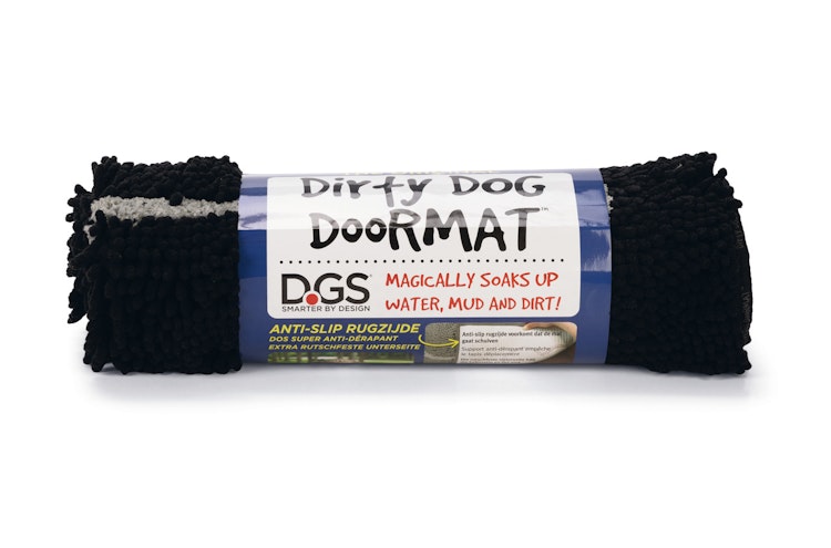 Karlie Dirty Dog Doormat 78 x 51 Centimeter schwarz Hundefußmatte