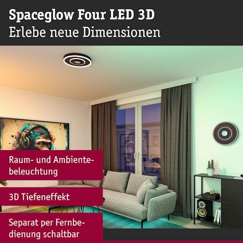 Paulmann LED Deckenleuchte Spaceglow Four
