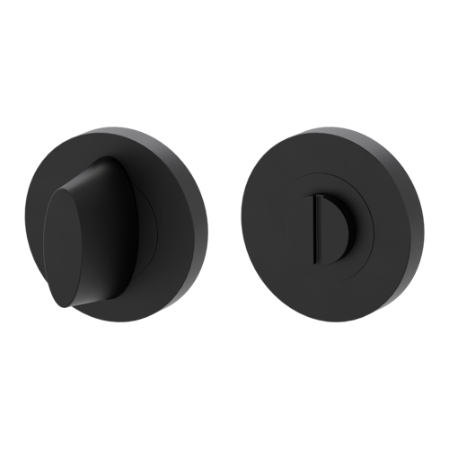 Griffwerk Rosettenpaar rund GK4 -Graphitschwarz Schraubtechnik -WC
