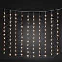 Vorschaubild Konstsmide Weihnachtsbeleuchtung  LED Lichtervorhang Sterne Bernstein 140x120cm