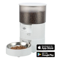TRIXIE Futterautomat TX-S Smart 3.0L, 3 l/18 × 31 × 18 cm, weiß