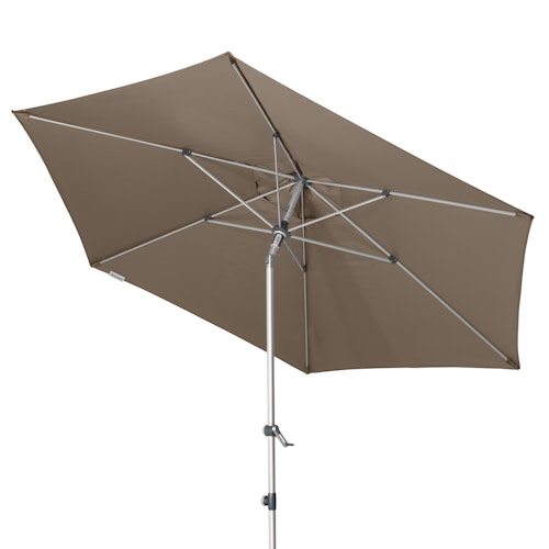 doppler Mittelmastschirm EXPERT 320 Auto-Tilt, Aluminium Silber / 100 % Polyester 180 g/m²