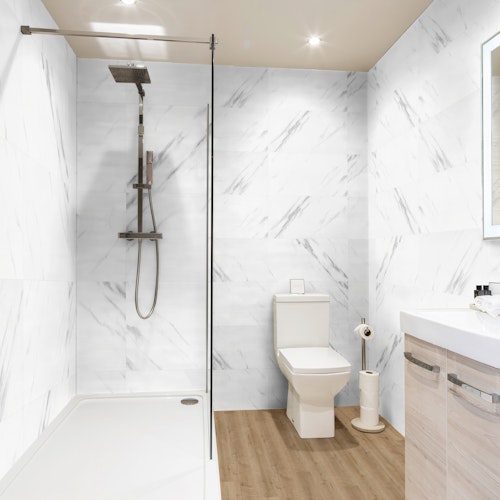 Revét Vinyl Wandfliese Marble Hochglanz 60 x 30 cm