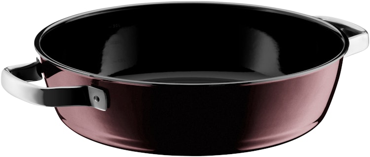 WMF Fusiontec Mineral Schmorpfanne mit Glasdeckel, 24 cm, Rose Quartz