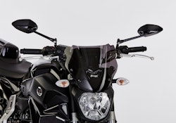 ERMAX Naked-Bike-Scheibe Acrylic durchsichtig Schwarz getönt für YAMAHA MT-07