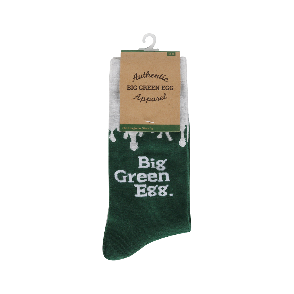 Big Green Egg Socken - Flammen - Grün 39/42