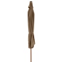 Vorschaubild doppler Mittelmastschirm LIFE Woodstyle 305 Lift, Aluminium Holzoptik / 100 % Polyester 180 g/m² 