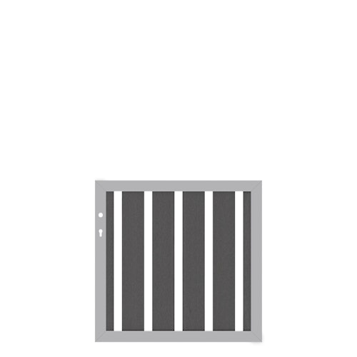 Traumgarten RAJA WPC ALU XL Anthrazit Einzeltor, 980 x 950 mm