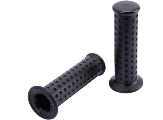 Domino Griffgummi schwarz, 118 mm geschlossen, Griffgummi "Piaggio Style" Paar, Ø 22/24 mm