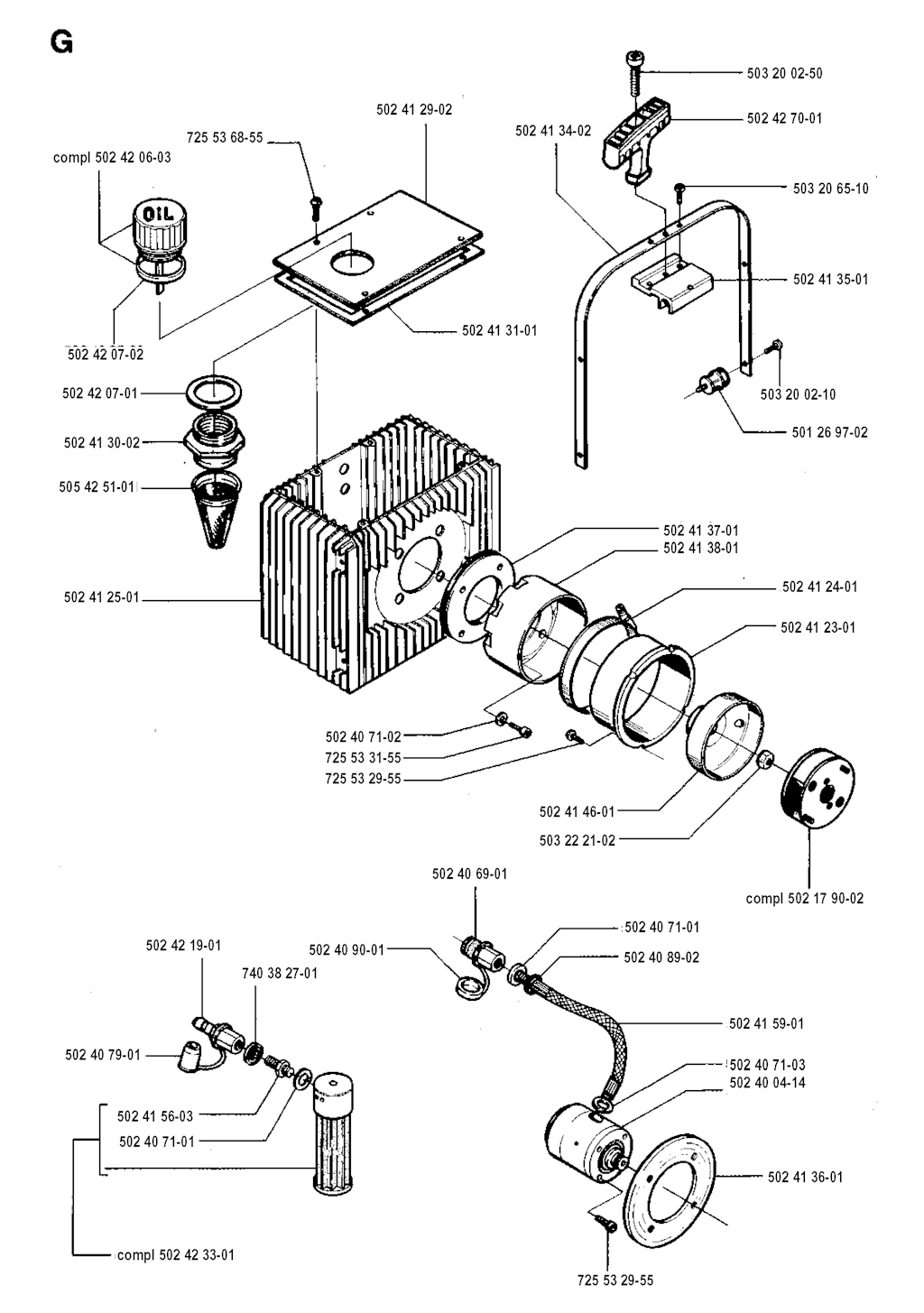 Explosionszeichnung Ersatzteile
