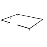 Juliana Stahlfundament für Gewächshaus Grand Oase - 25,6 m² Juliana Stahlfundament für Gewächshaus Grand Oase - 25,6 m²Zubehörbild