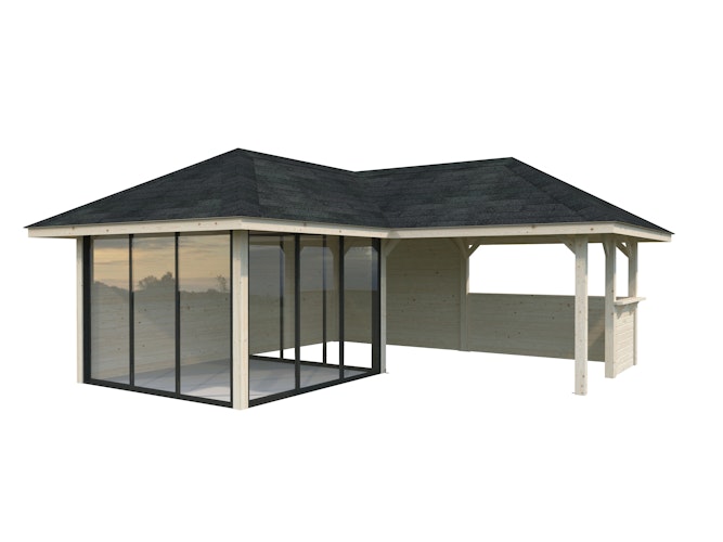 Palmako Pavillon Bianca 24,9 m² Set 210 Slide - 28 mm