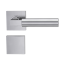 Vorschaubild Griffwerk METRICO PROFESSIONAL Schraubtechnik GK4 -Edelstahl matt  Rosettengarnitur eckig -Schraubt. -BL