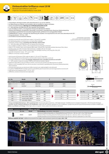 DotSpot br 20; 24 V; 3000 K; 10°; M12