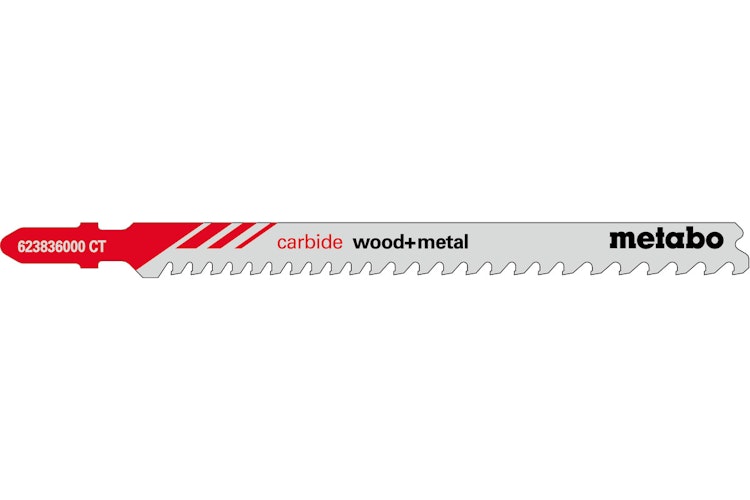 Metabo 3 Stichsägeblätter "carbide wood + metal" 108/3,5-5mmHM