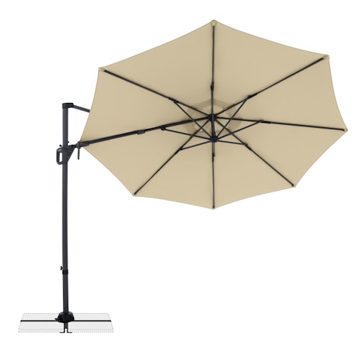 doppler Pendelschirm LIFE 310 Side, Aluminium Anthrazit / 100 % Polyester 180 g/m² 