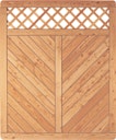 Vorschaubild T&J SKAGEN RANK Sichtschutzzaun Lärche 1500 x 1800 mm
