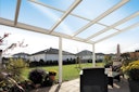 Vorschaubild Skan Holz Aluminium Terrassenüberdachung Monza Breite 541 cm mit Echtglas-Dach