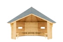 Wolff Finnhaus Wetterschutzhütte / Grillhütte Wanja 3327 XL 45