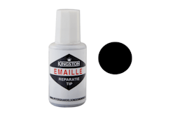 Yakiniku Ausbesserungs-Emaille 20ml schwarz RAL 9005 mit Pinsel