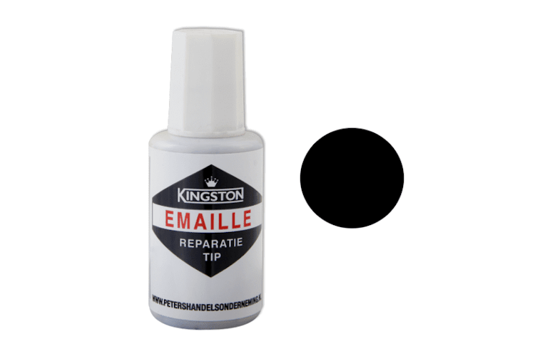 Yakiniku Ausbesserungs-Emaille 20ml schwarz RAL 9005 mit Pinsel