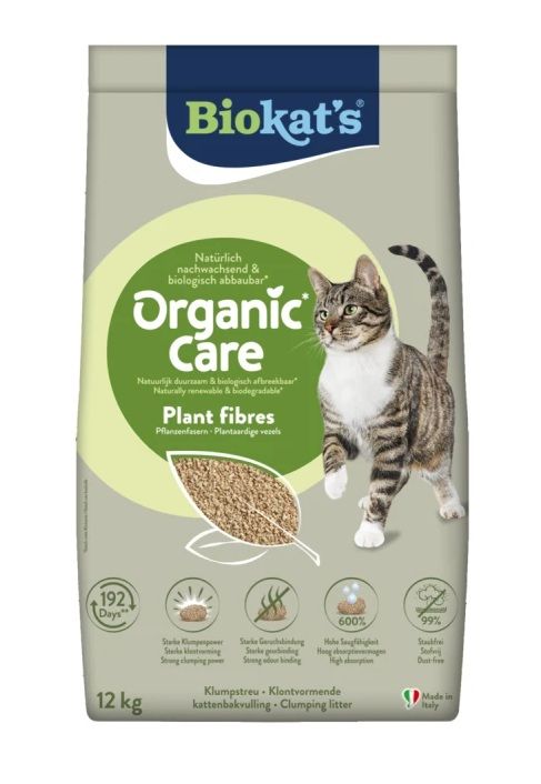 Biokats Organic Care Plant Fibres 12kg Premiumkatzenstreu