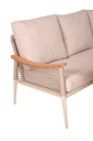 Vorschaubild Garden Pleasure Dining Lounge-Eckgruppe TULUM, Alu Sandbeige / Nonwood / Rope Beige / Kissen 100 % Polyester