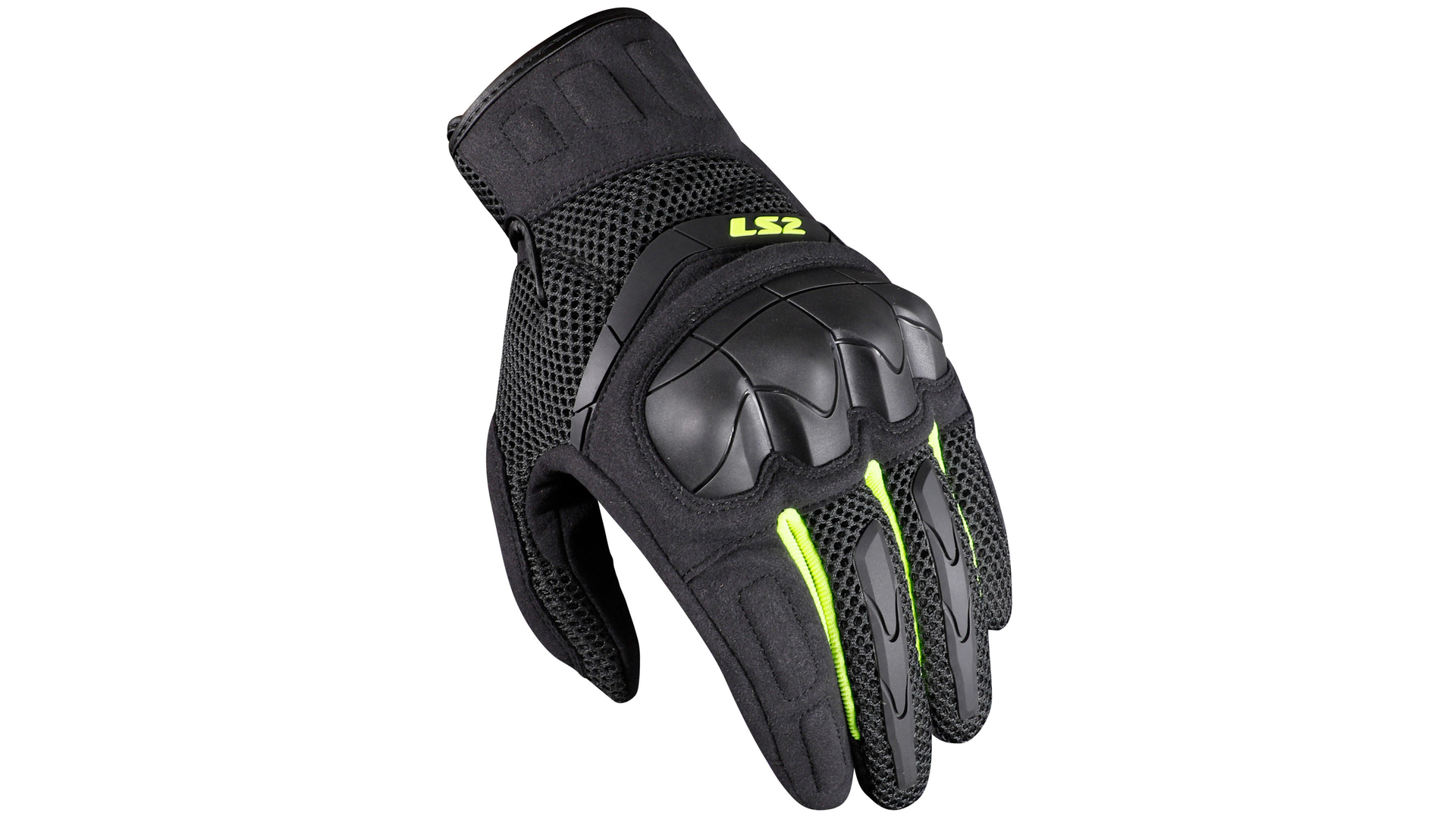 LS2 Handschuh Kubra Herren - Anthrazit/Gelb  [Größe S]