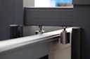 Vorschaubild dz VIDUAL Slide Schiebetor Line 100 x 20 mm Rechteckprofil  Distanz 10 mm 
