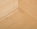 Weka 45 mm Gartenhaus 135 B mit Vordach +Terrasse