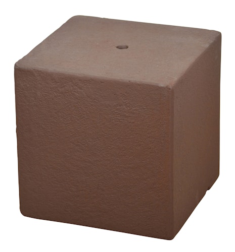 Heissner Gartenbrunnen-Sockel "Cube", Terracotta (016611-17)