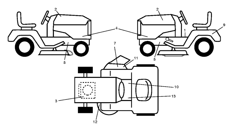 Husqvarna Gartentraktoren 96041005011 LT1597