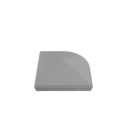 Vorschaubild GroJa Stecksystem Premium Pfostenkappe 7x7 für Alu variabler Eckpfosten