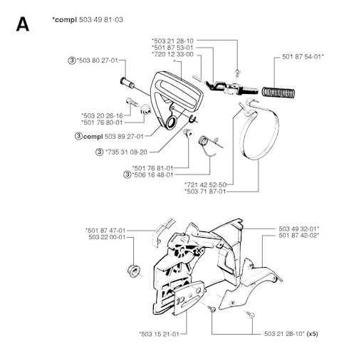 Husqvarna Kettensägen 55, 20001900001-20040100000