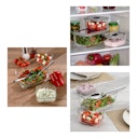 WMF Frischhalte- und Serviersystem-Set 3-teilig Top Serve mit Abtropfgitte