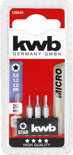 kwb 3 Bits 28mm Star Micro SB 128840