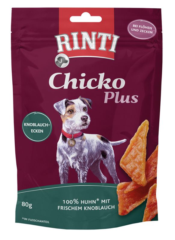 Rinti 80g Chicko Mini-Knoblauchecken Hundesnack