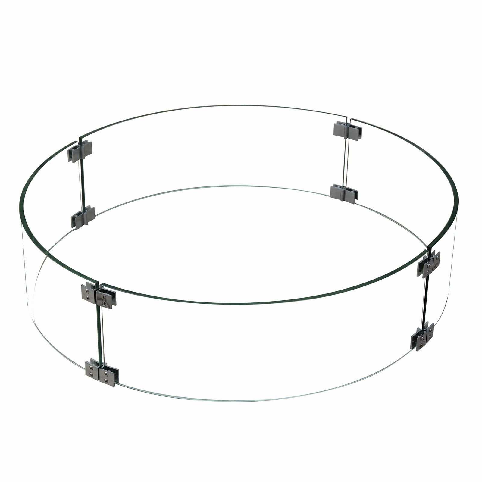 Gardenforma Feuerschutz Glasumrandung passend zu Gas-Feuerstelle Ätna und Lunar Klarglas