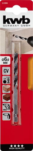 kwb Holzbohrer 1/4"E6.3  6,0 mm SB 513906