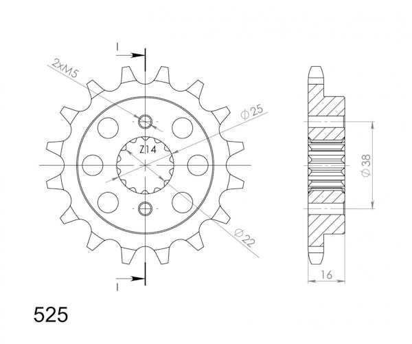 Supersprox Ritzel 525 15Z