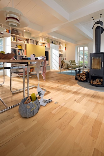 HANDMUSTER MEISTER Parkettboden MeisterParkett. longlife PC 200 9046 Buche lebhaft gedämpft gebürstet ultramattlackiert