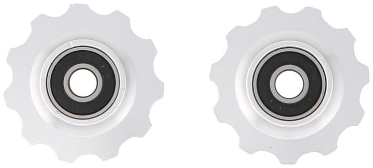 CONTEC Schaltrollen-Set Scroll 11 Zähne silber