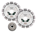 Vorschaubild Metabo Set: 2xDiamanttrennscheibe 115x22,23mm"UP"+ 1xQuickspannmutter M14