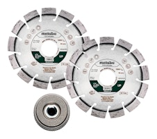 Metabo Set: 2xDiamanttrennscheibe 115x22,23mm"UP"+ 1xQuickspannmutter M14