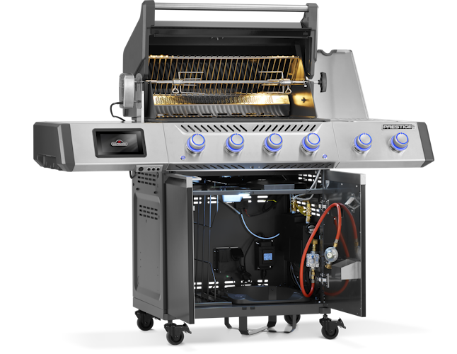 Napoleon Prestige PRO 500, Connected, Schwarz, inkl. Drehspieß