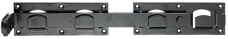 Alberts® Doppeltorüberwurf KTL schwarz Gesamtlänge 423 mm 