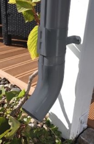 Skan Holz Metall Regenrinnen-Set für Flachdach-Carports