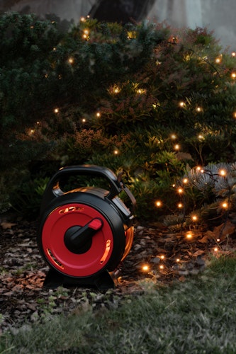 Konstsmide Weihnachtsbeleuchtung  Micro LED Lichterkette mit Aufroller 100 bernstein